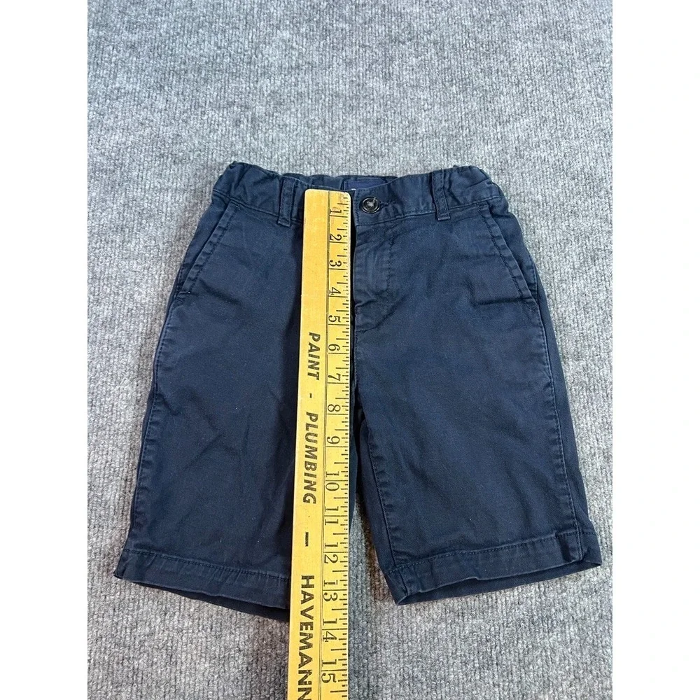 The Children's Place boys 6 navy chino shorts uniform classic prep minimalist